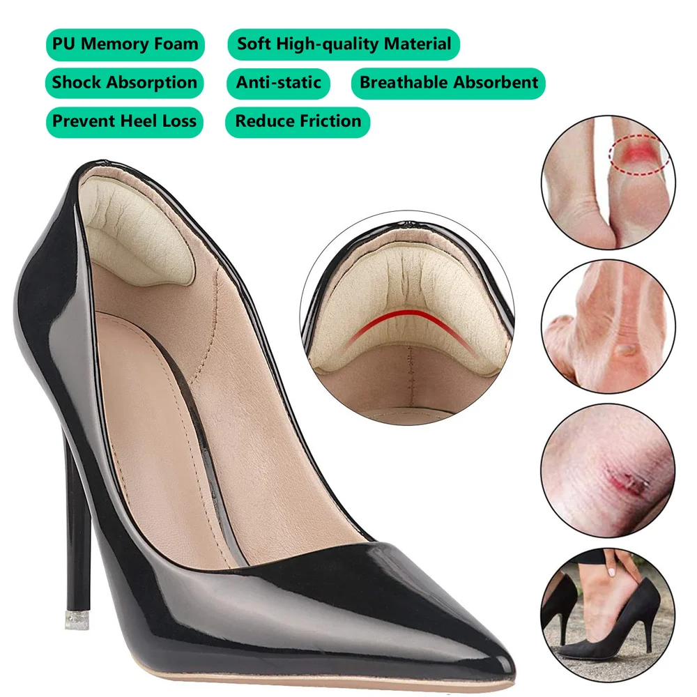 Heel Slip Premium Filler Improved Shoe Fit Heel Grips Liner Back of Cushions Insert Pads Prevent Too Big Shoe heel patch insole heel protector heel protector pads heel insoles heel cushion insole heel cushion protector heel protector patches heel socks heel grips