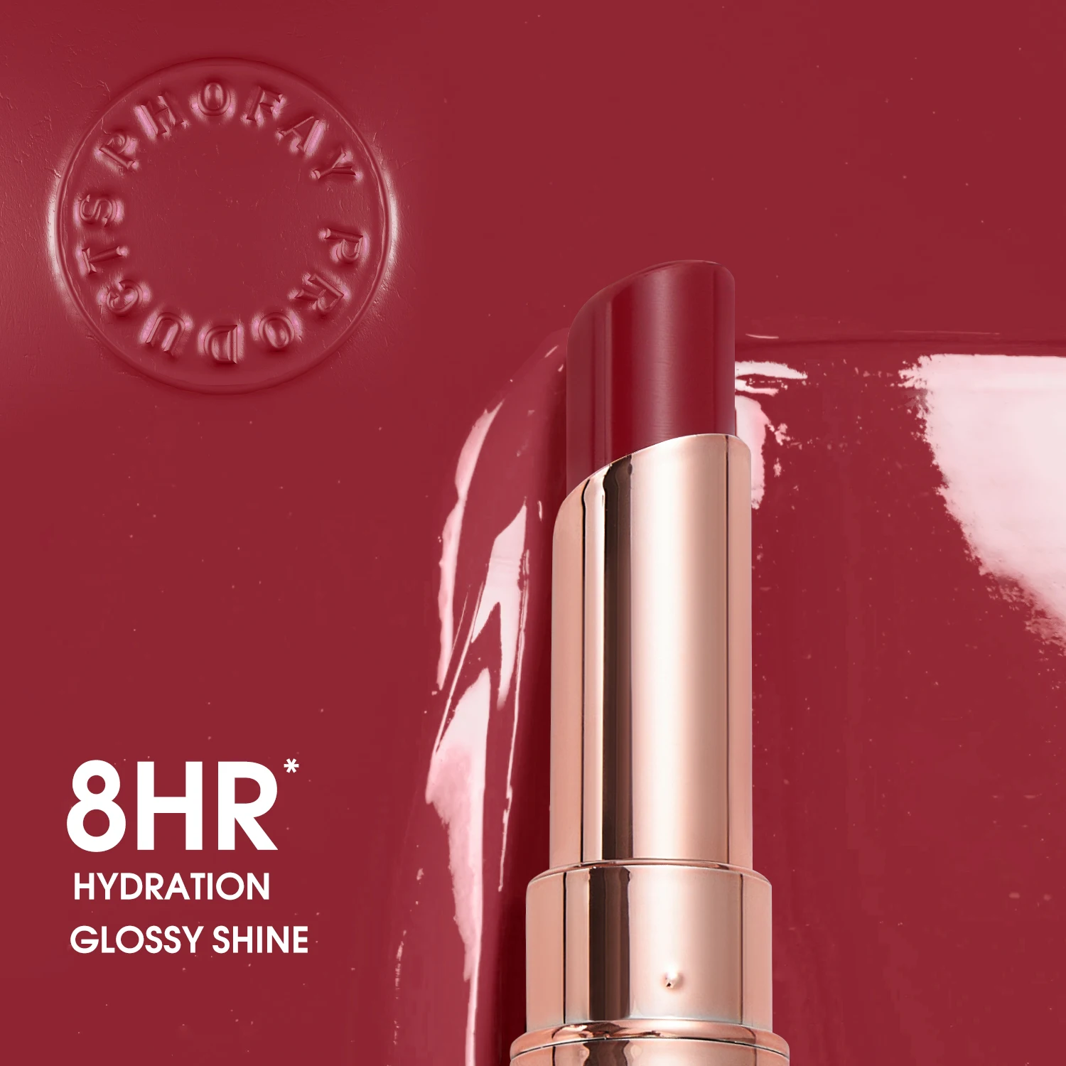 Long Lasting Lipstick Red Brown Waterproof Mirror Finish Gloss_voghion.com