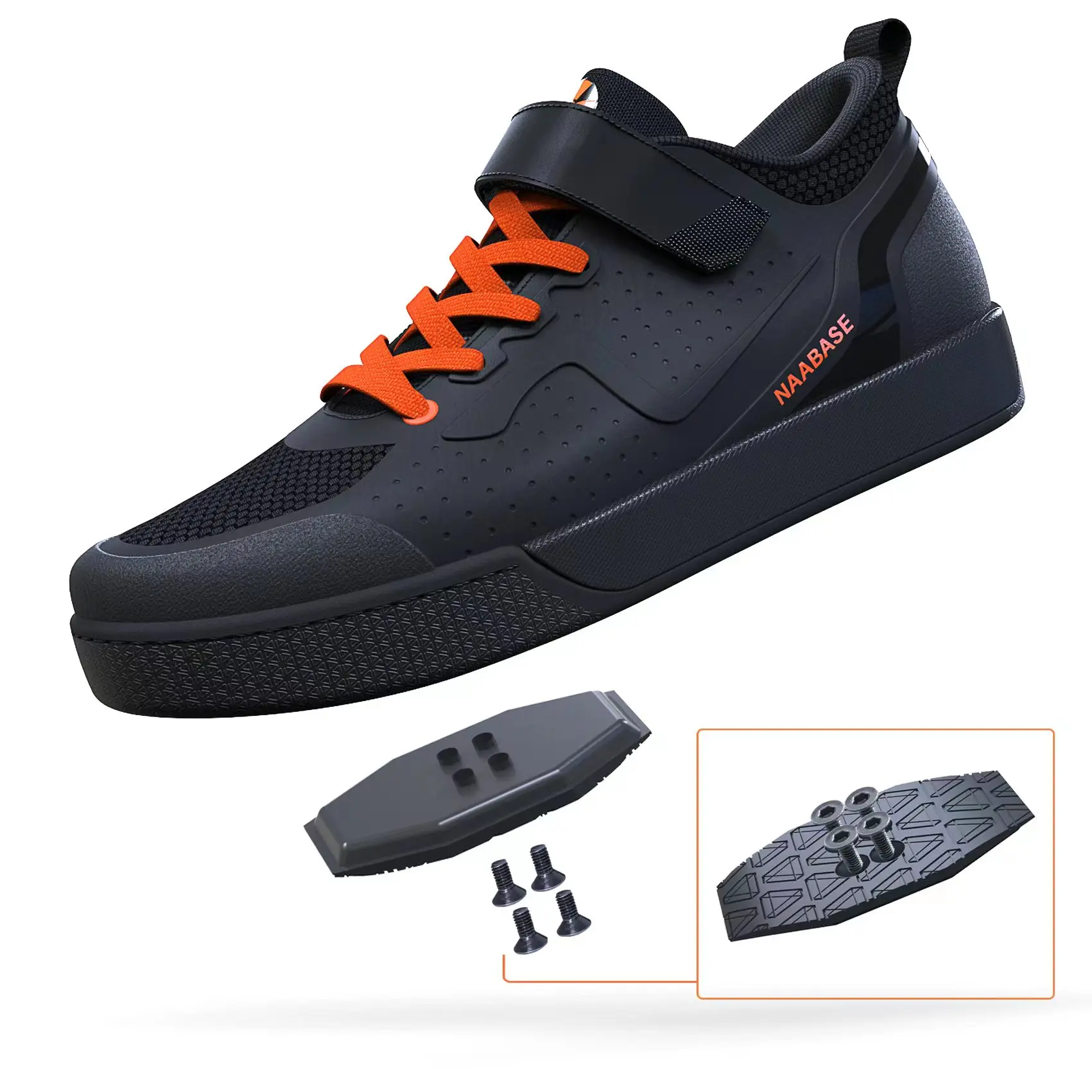 Mens Mountain Bike MTB DH Enduro Biking SPD Cycling Shoes Convertible to Flat Pedal Good Grip Comfort Strong Durable cycling shoes