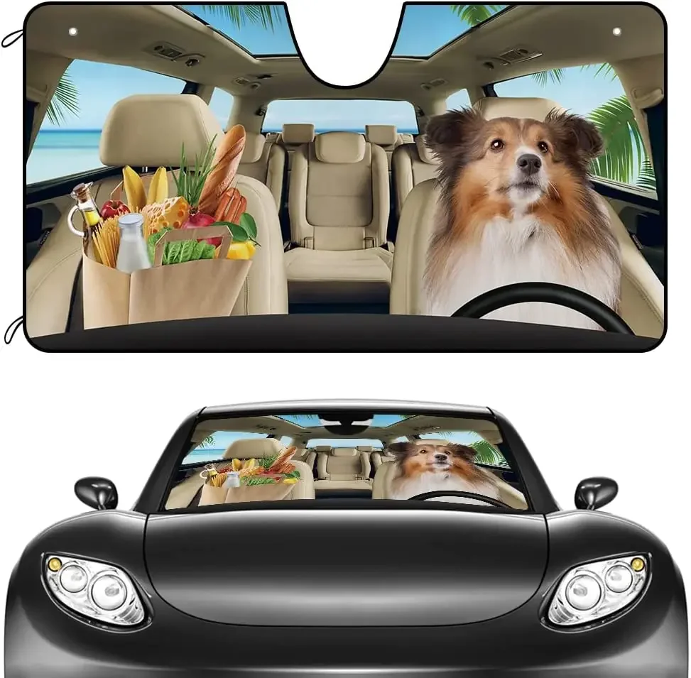 

Солнцезащитный козырек на лобовое стекло для питомцев, прекрасный козырек от солнца, для пляжа, для собак