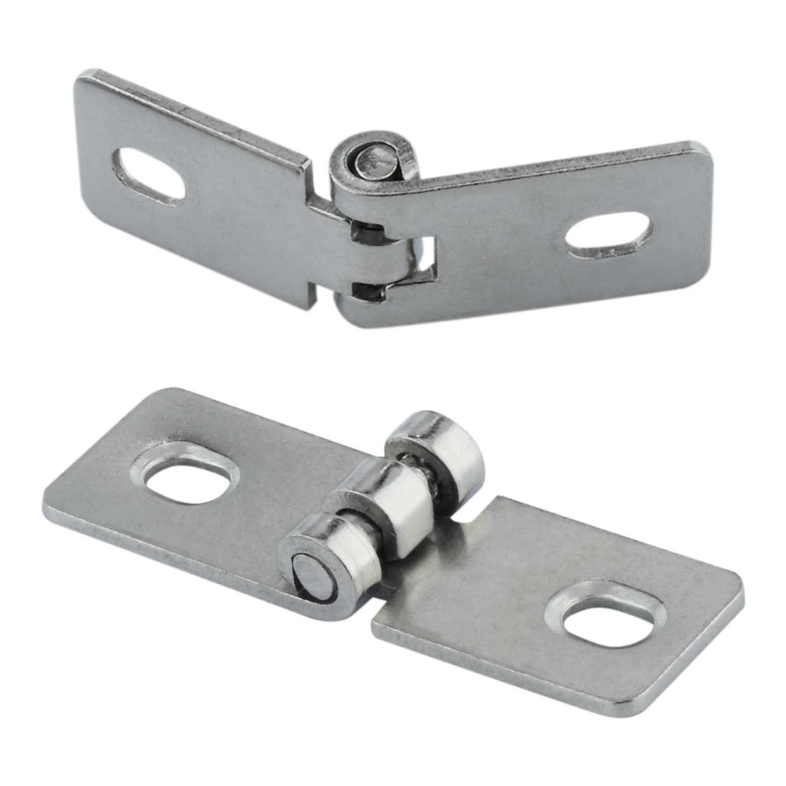 2Pcs Stainless Steel Nothing Frame Hinge Fold Nothing Frame Balcony Window Decorative Hinges for Vintage Wooden Box with Screws