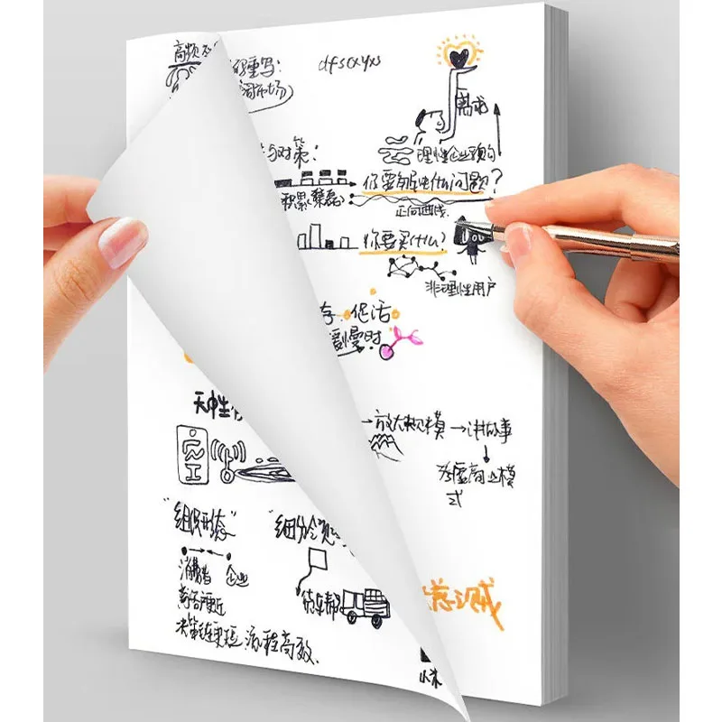A4-80G 인쇄 용지 소재 다기능 사무실 복사 용지, 학생 초안 용지, 그림 편지지 백지 100 매