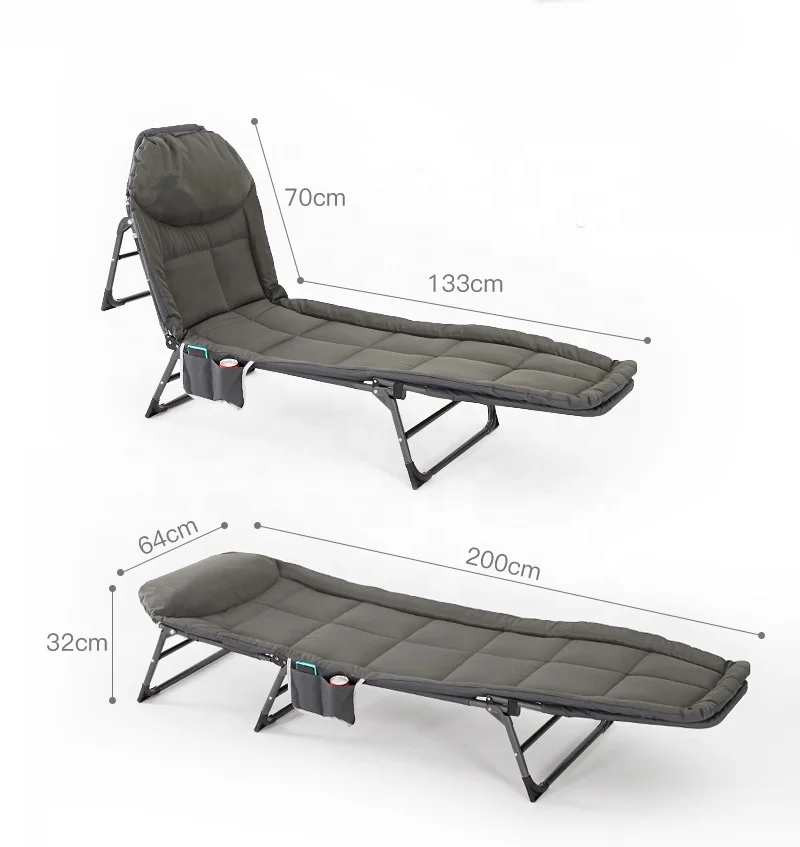 Lounge Chair Bed For Beach Yard Pool Outdoor Pat Camp Furniture folding bed office chair bed 4