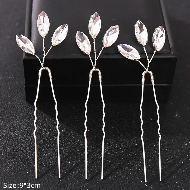 Crystal Pearl Rhinestone Hairpins Hair Clip Women Bridal Hair Accessories Party Wedding Jewelry hair accessories bridal hair accessories bridal jewelry set