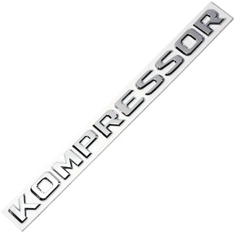 ABS 압축기 글자 배지 엠블럼 후면 부트 스티커, 메르세데스 CLK SLK SL CLS ML GL A B C E S 클래스용, 3D 크롬