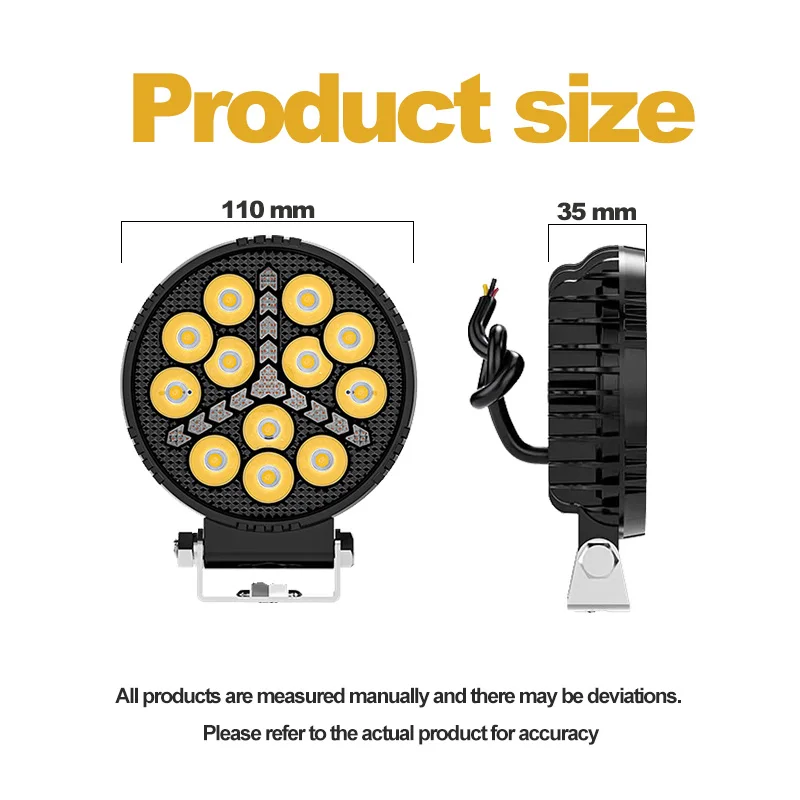 4인치 LED 자동차 라이트 트럭 헤드라이트 DRL 주간 주행등 LED 작업등 오프로드 차량 스포트라이트 ATV SUV 4X4 자동차 액세서리
