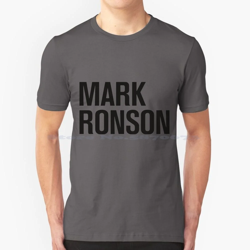 Mark Ronson T Shirt 100% Cotone Tee Bruno Mars Music 24K Magic Album Rap Testi Cute Finesse Pop Cool Estetica Spotify