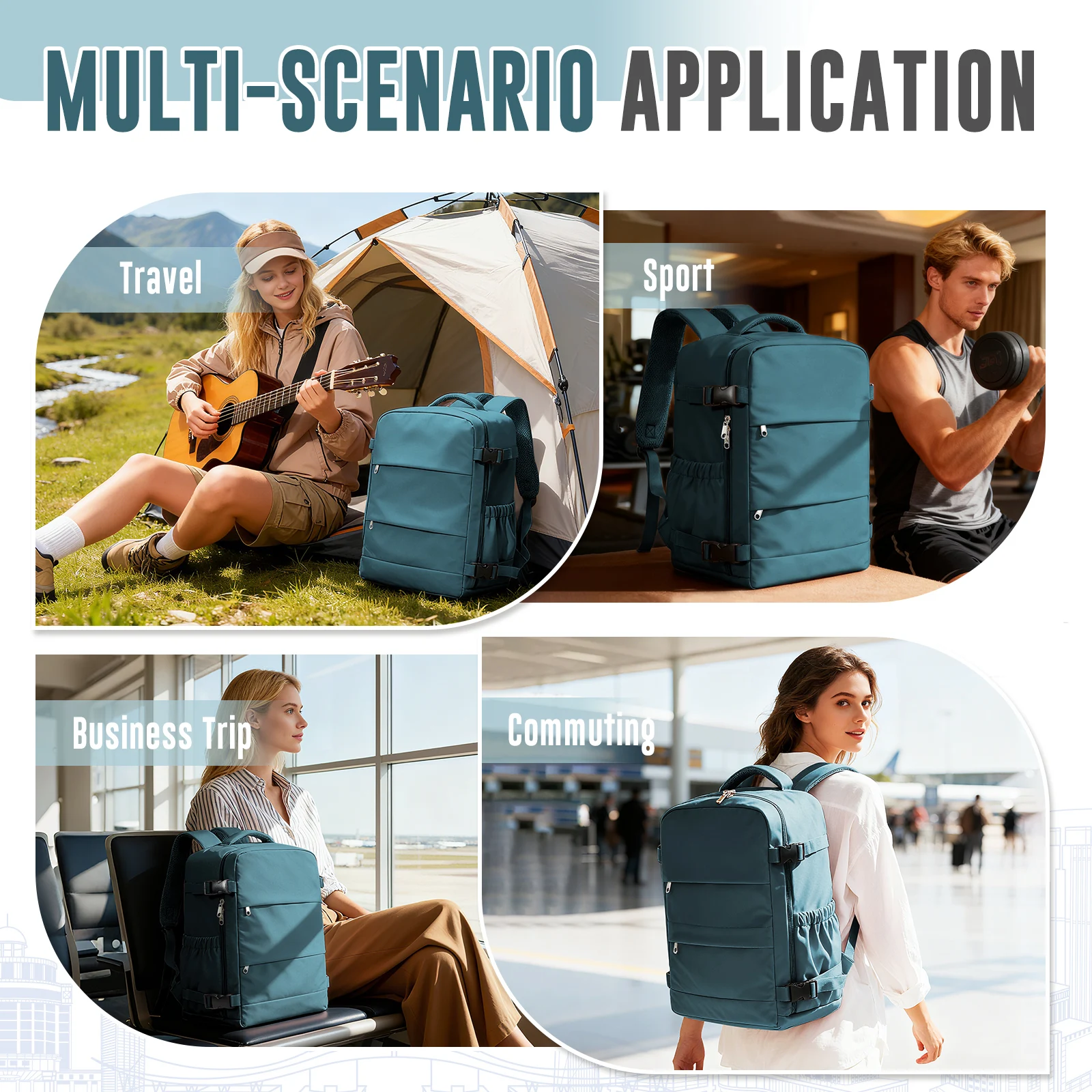 Clothes Storage Bag Travel Storage Bag Organizer Waterproof Luggage Clothing Underwear Storage Backpack With Zipper Carry-on