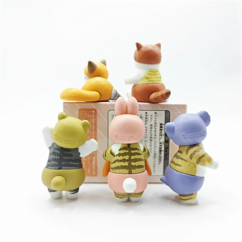 Mofusand Animal Dress-up Series: Cute Cat with Rabbit