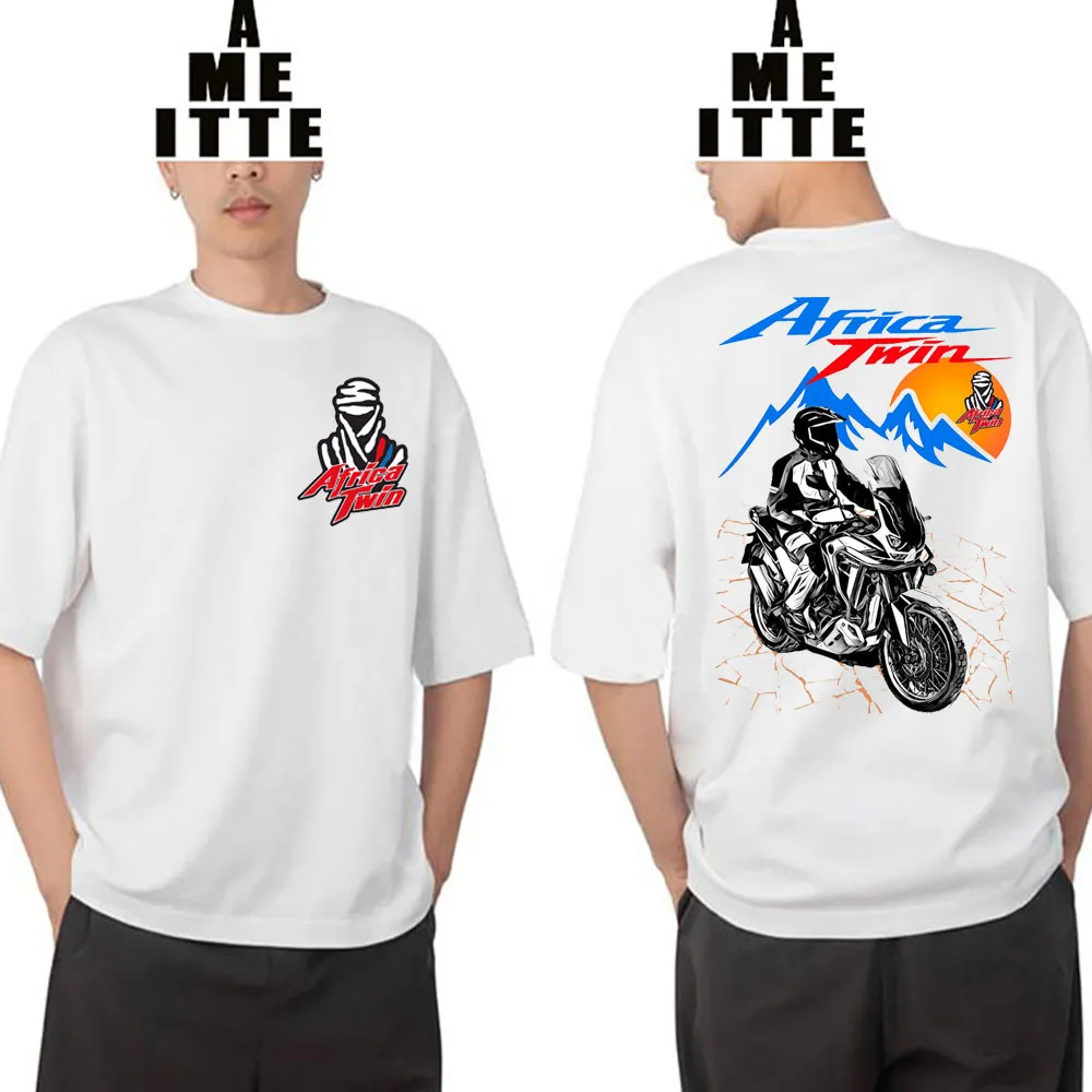 2023 Hondo Africa Twin Crf1100 Moto Gs Adventure T-Shirt Uomo Magliette Boy Rider Abbigliamento Montagne Equitazione Sport Casual Tees
