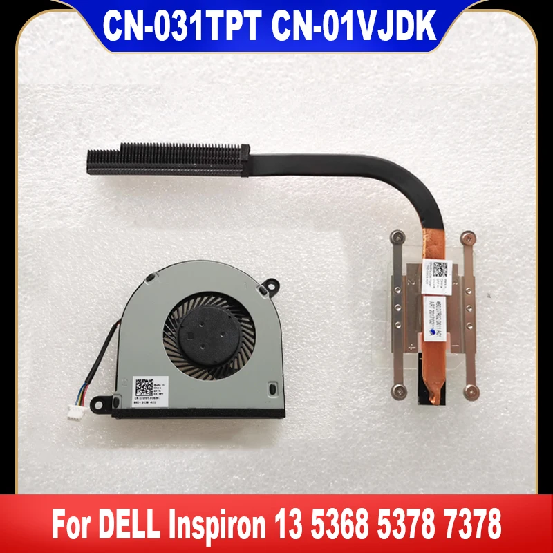 

01VJDK 031TPT New Original For DELL Inspiron 13 5368 5378 7378 Laptop Cooling Fan Cooler Fan Heatsink Radiator 1VJDK 31TPT