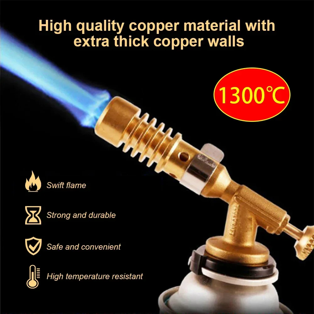 Gas torch welding torch Portable Welding Torch Flame Gun High Temperature Brass Mapp Gas Torch Brazing Solder Propane Welding Plumbing