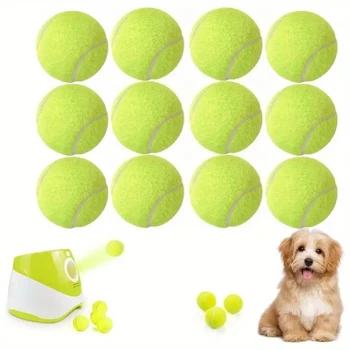 12 packs of small dog tennis balls, pet toys for playing and training 1