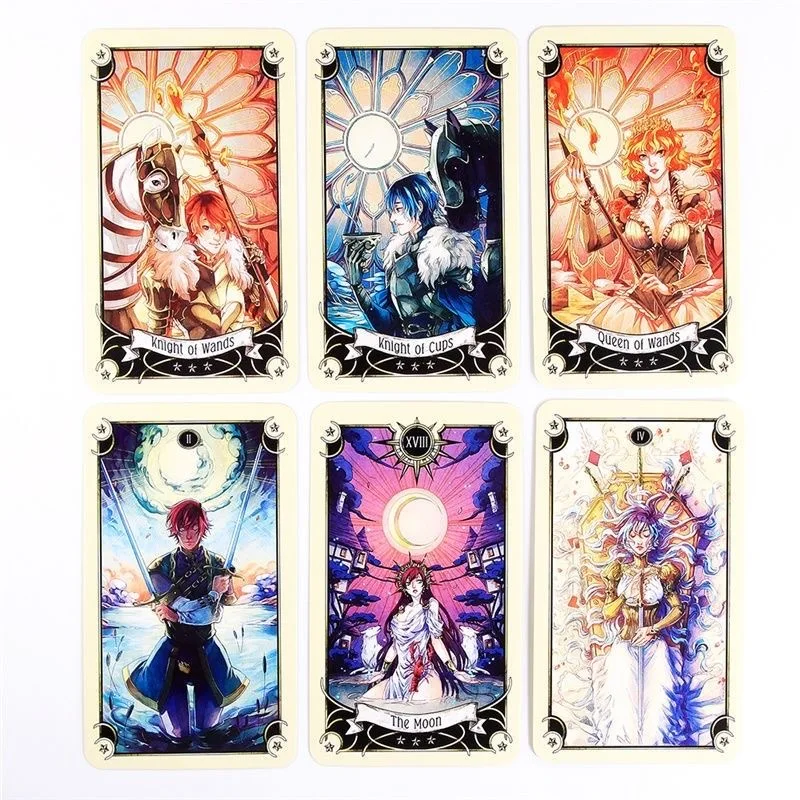 Mystical Manga Tarot Cards Deck Oracle English Visions Divination Edition Borad Playing Games 4