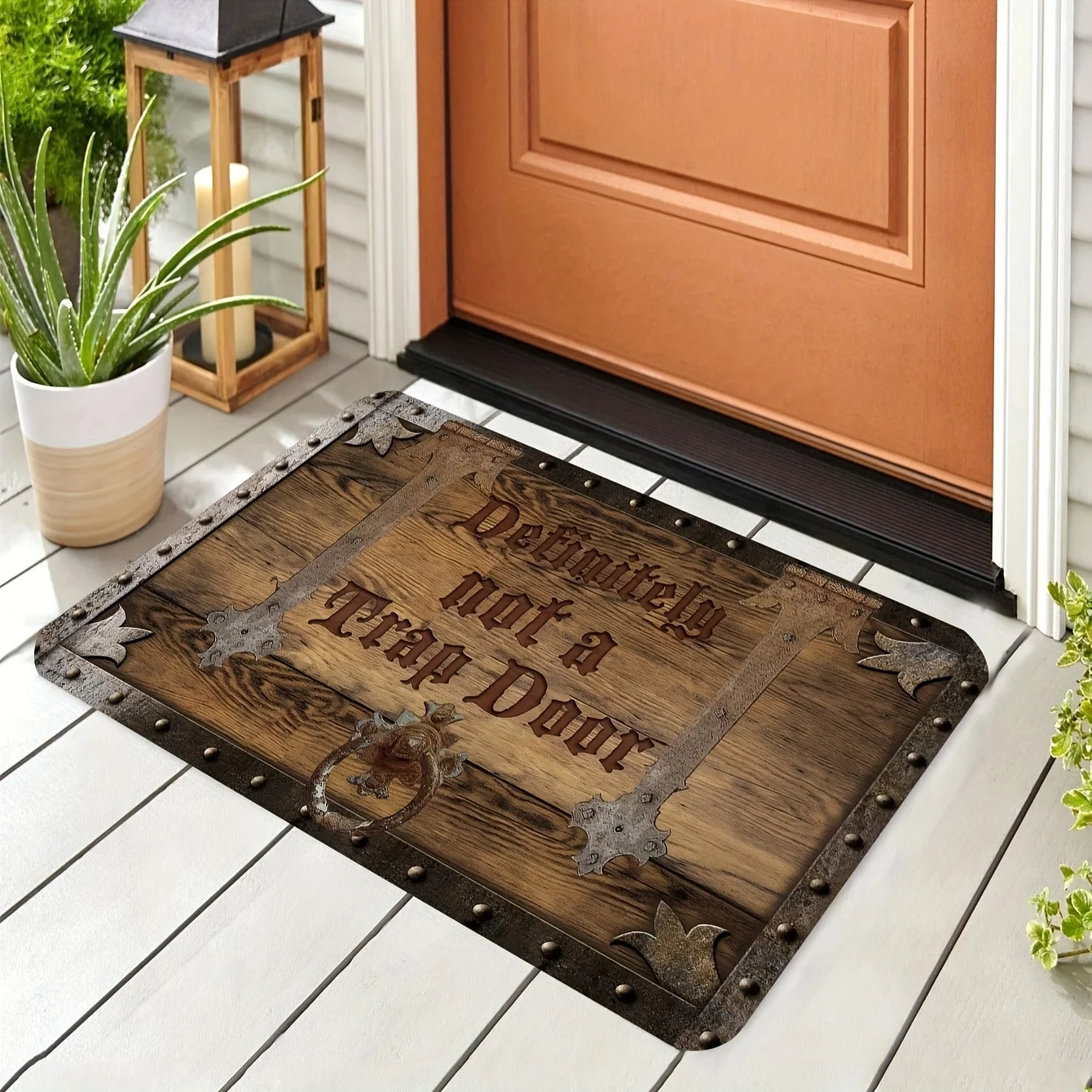 Felpudo Exterior Interior Resistente Relaxdays Felpudo Fibras De Coco, 60x40cm, Alfombrilla Puerta Entrada Decoración Entrada Hogar Divertida