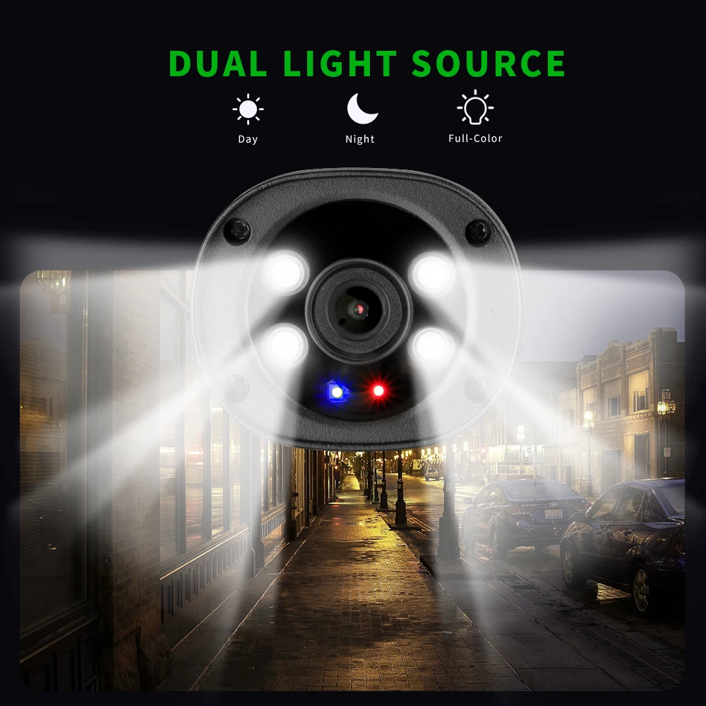 xmeye de surveillance ip poe hd dispositif de sécurité sans avec reconnaissance qualifiée lumières rouges et protocole