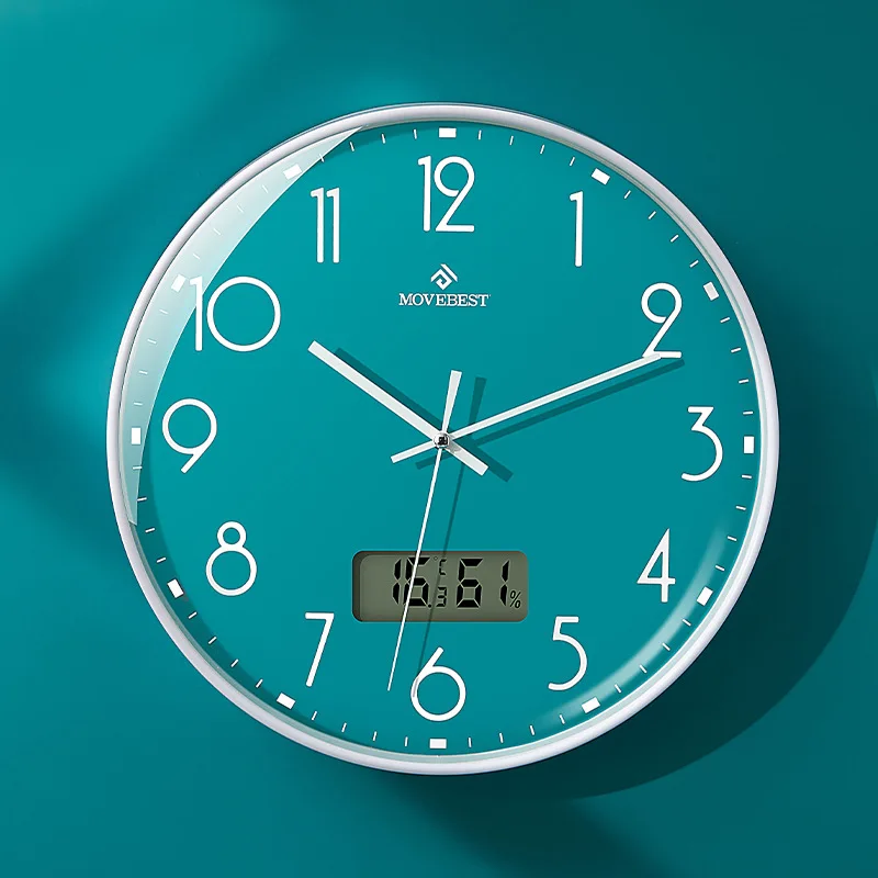 

12 inch wall clock American creative home clocks mute quartz clock wall clock living room bedroom decoration clock