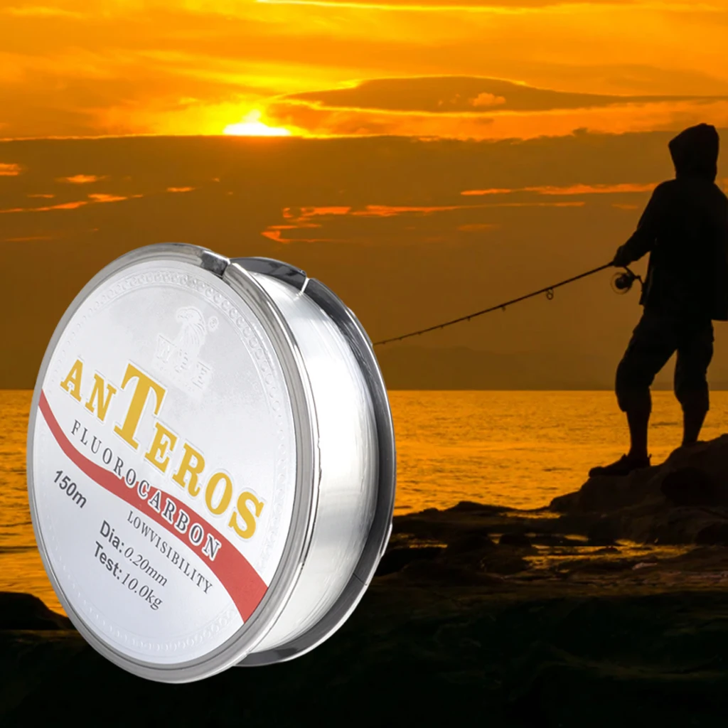 Fishing Line 150m Fluorocarbon Underwater Shock Resistant for Saltwater Freshwater