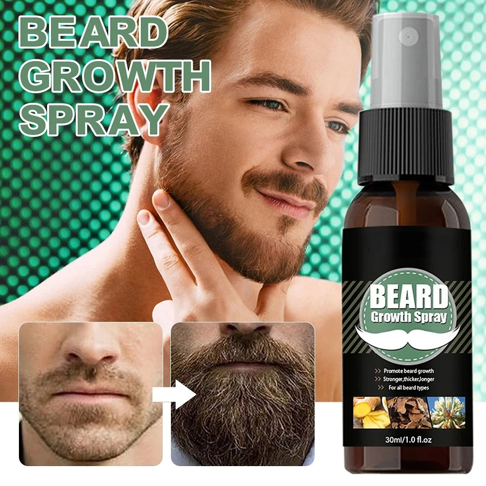 

Men Beard Growth Essential Oils Essence Spray Nourishing and Moisturizing Spray Beard Care Grooming Oil