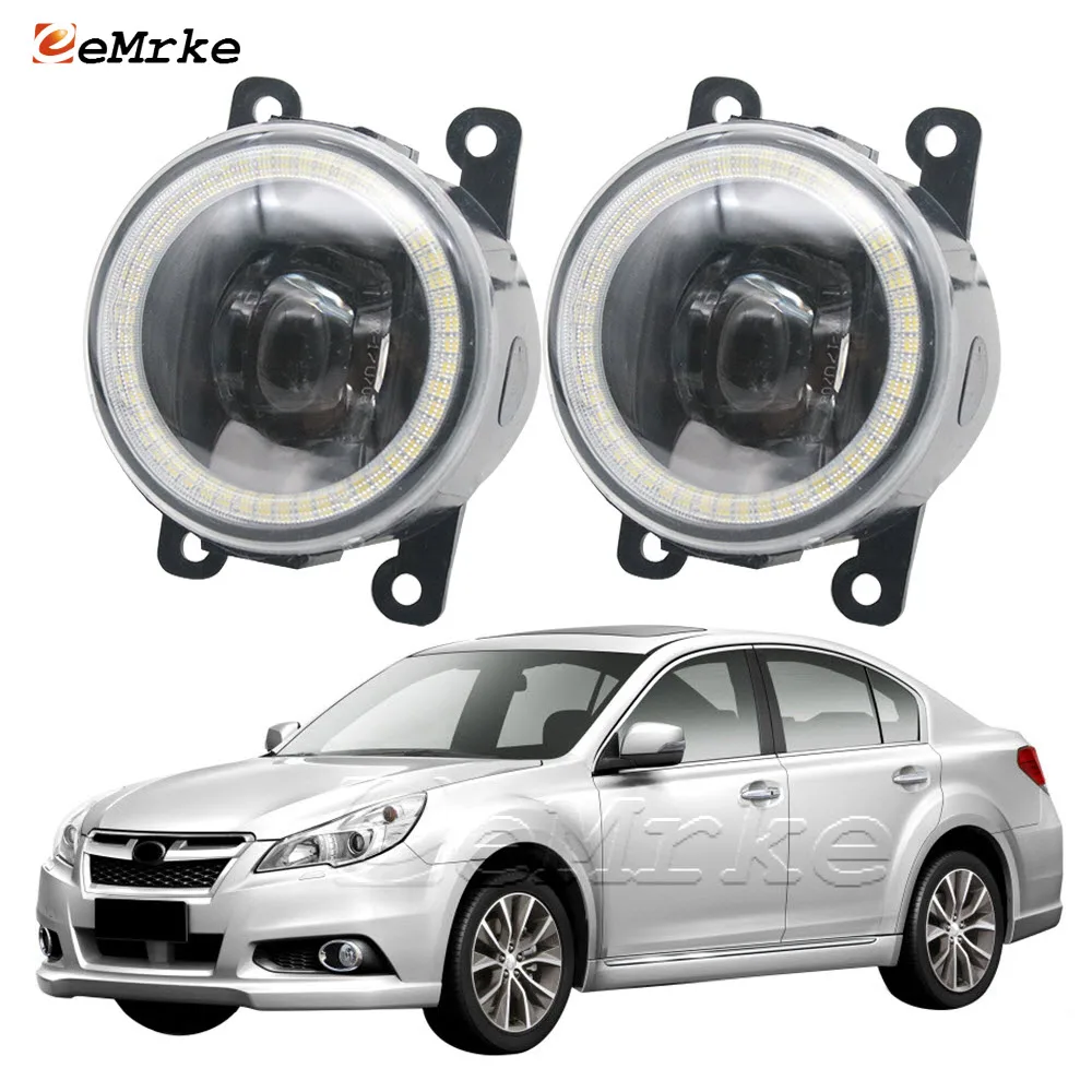 Led Fog Lamp Assembly Angel Eye Daylight Headlights For 2013 2014