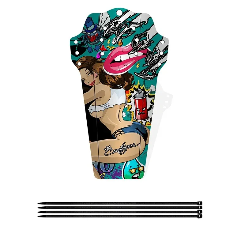 Description Picture 3 of item1/2pcs Bicycle Fender Road Mtb Mudguard Mountain Bike Fender Front/Rear Mud Water Guard Wing Plastic Cycling Fender Bike Parts