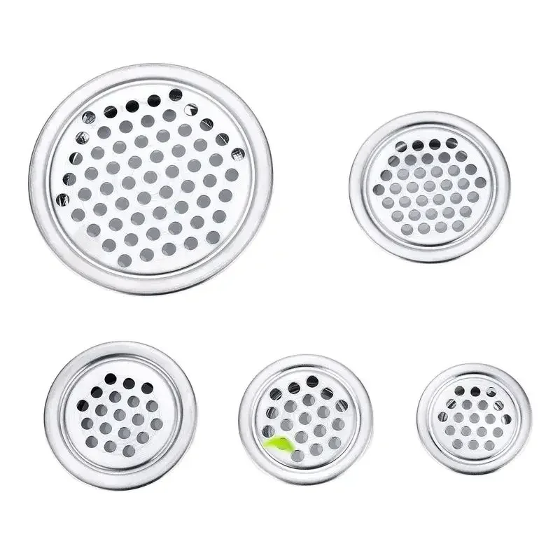 Stainless Steel Round FLAT Shape Mesh Cut Dia.19mm/25mm/30mm/35mm/53mm Wardrobe shoe Cabinet Ventilating Mesh Hole Air Vents