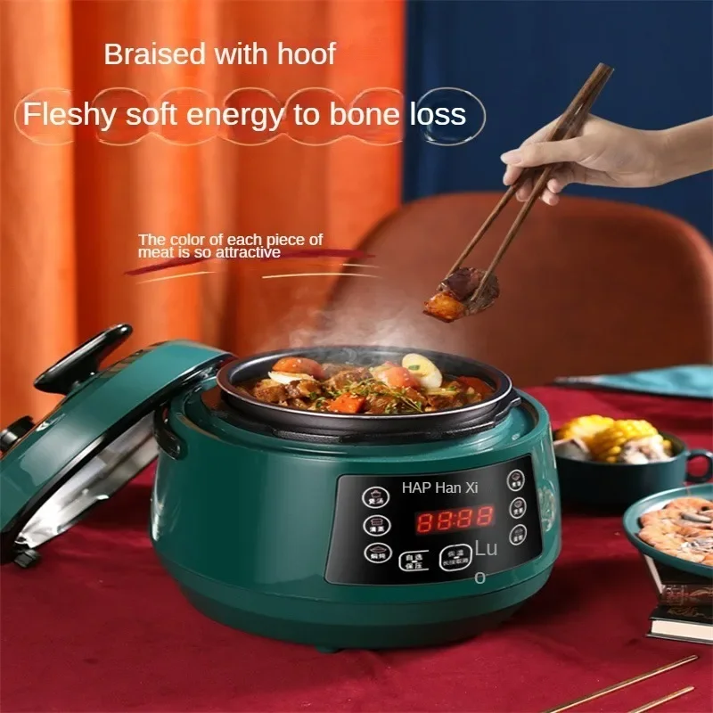 2L Electric Pressure Cooker 24H Timer Intelligent Soup Multifunctional Household Rice Cooker Slow Cooker  Electric Cooking Pot 3