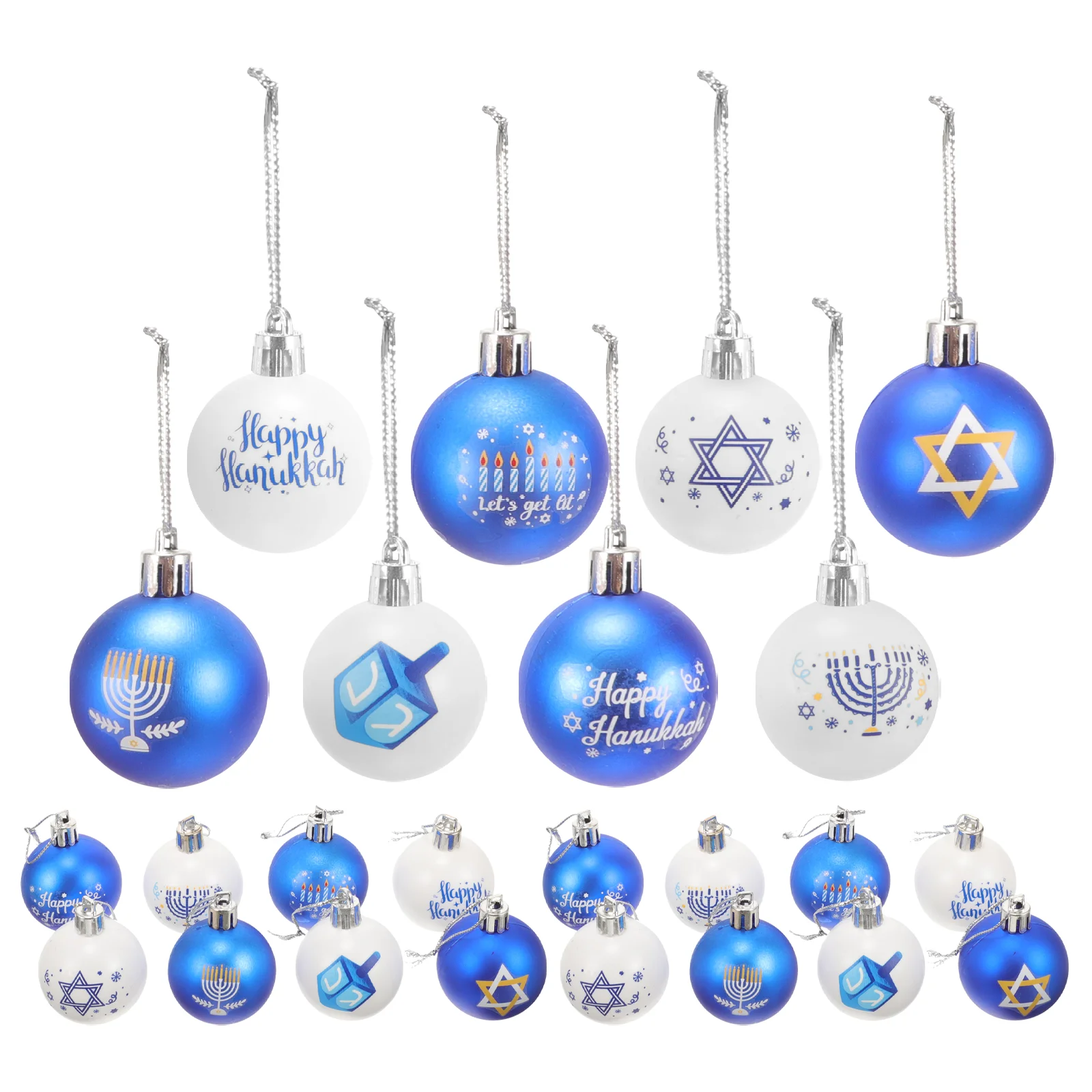

Home Office Hanukkah Home Decor Ornament Tree Small Hanukkah Balls Balls For Hanukkah Party Hanukkah Balls For Party Decor