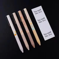 0.5 MM J0803 Morning Light Little Prince Retro Color Press Neutral Pen Student Water Pen Black Carbon Pen Cute Stationery 1