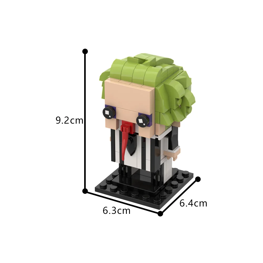 thumbnail image 1 of MOC Horror Movie Beetlejuice BrickheadZ Model Building Blocks Exorcist Minifigures Assembled Brick Toy Halloween Design Gift, 1 of 5