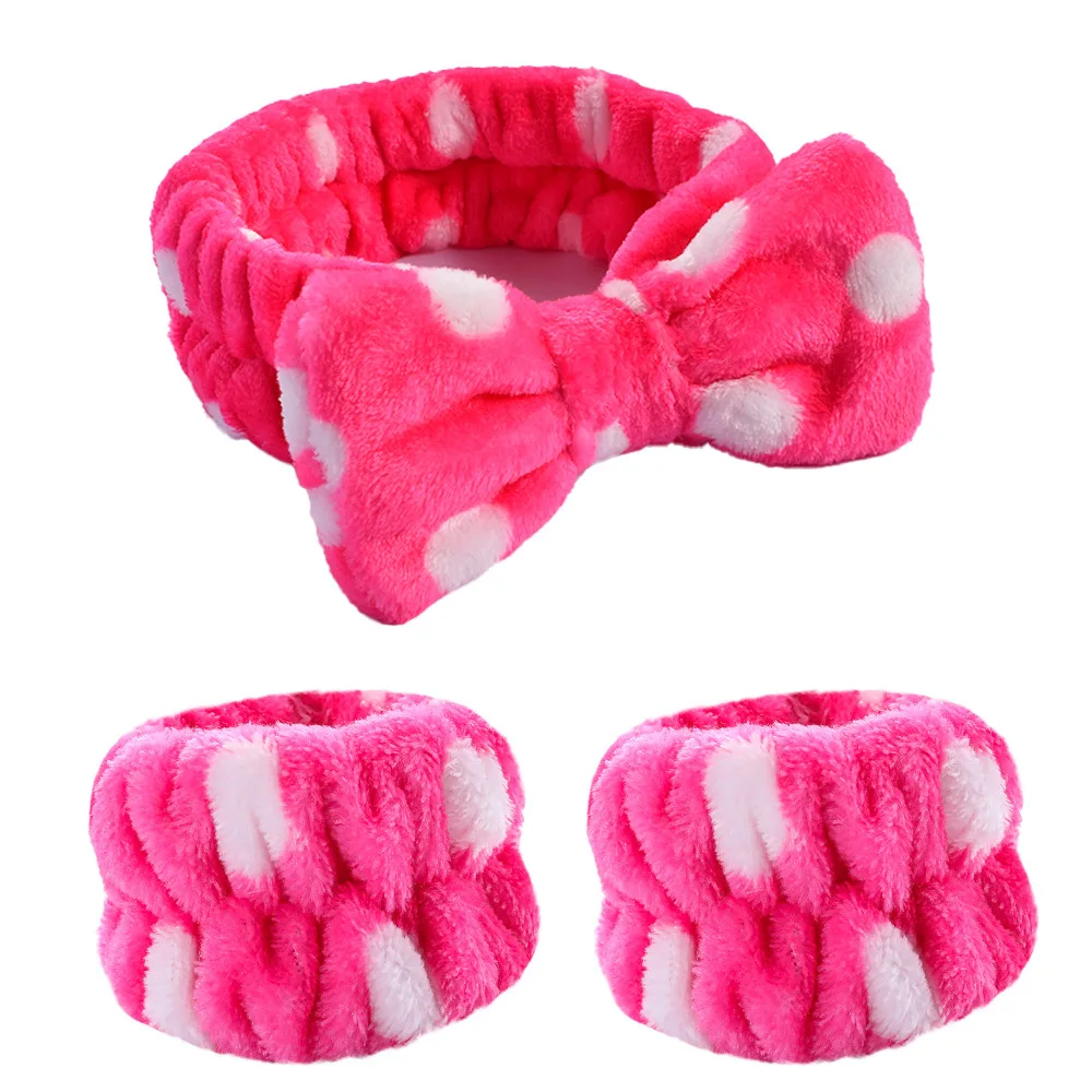 Spa-Stirnband Für Gesichts-Pflege – Weiches Frottee-Band Für Masken & Make-up (Rosa)