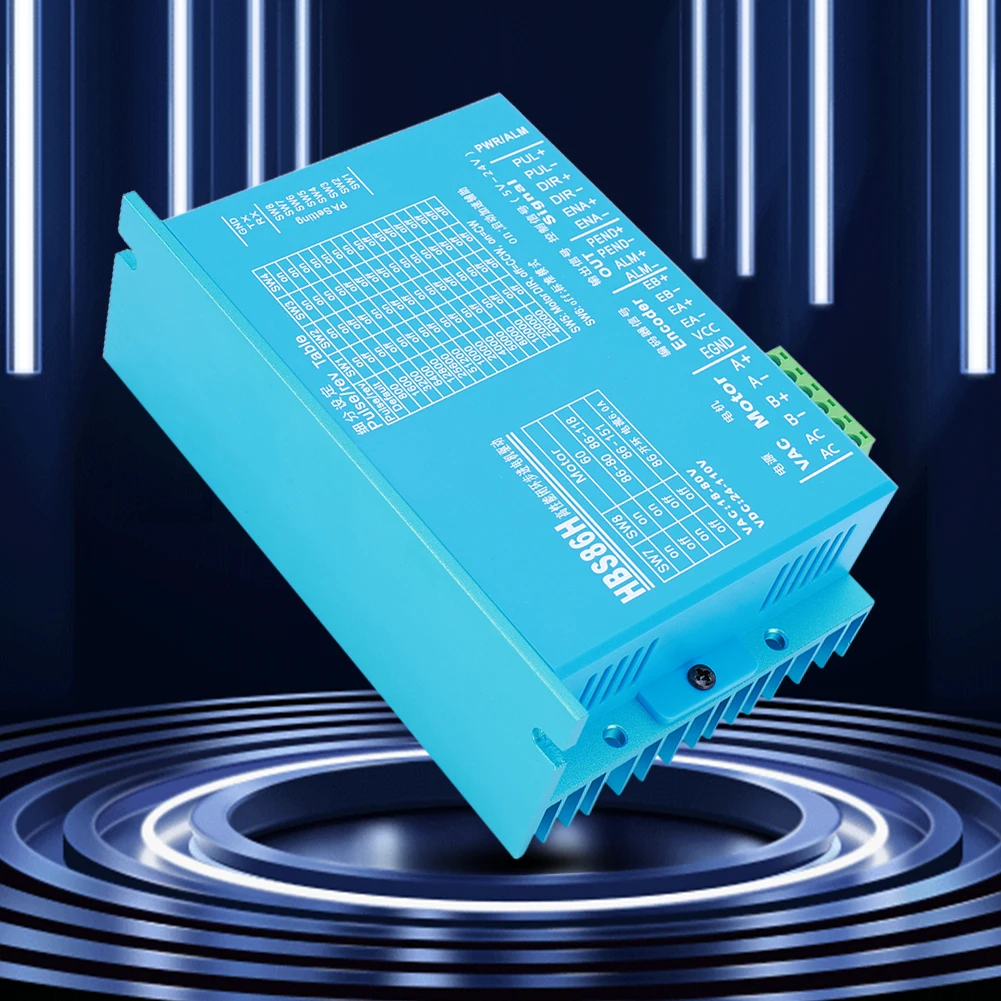 HBS860H HBS86H 폐쇄 루프 2 상 하이브리드 스텝 서보 드라이버, RS232 포트 모터 드라이브 교체