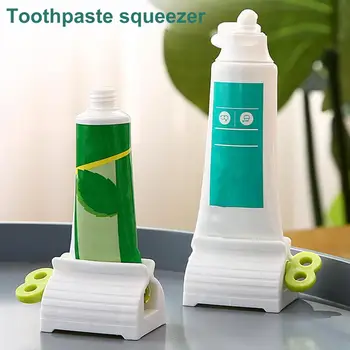 Toothpaste Squeezer Labor-saving Stable Base Manual Easy Dispenser Tube Clip Bathroom Accessories Organizer Home Gadget Creative