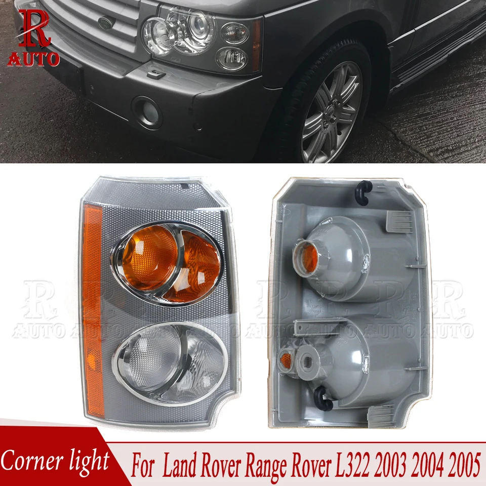 Couvercles Clignotants Avant Style Européen Pour Range Rover L322 (2003-2005) - 2 Pièces, Plastique ABS, Sans Ampoule