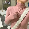 Spring Autumn Turtleneck T-shirt Women All-Match Top Shirt Soft Comfortable Inner Top Casual Long Sleeve T-shirt Office Wear 2