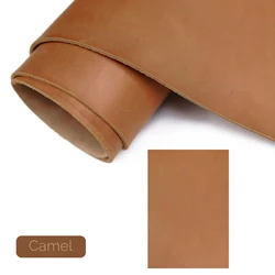 Premium Crazy Horse Oil - Tanned Leather Sheets - 20x30cm (Camel)
