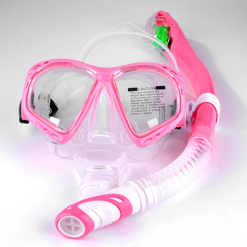 QYQ Professional diving mask seal waterproof full dry snorkel set