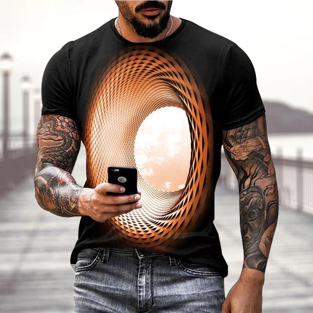 3D Sky Graphic T-Shirt 5