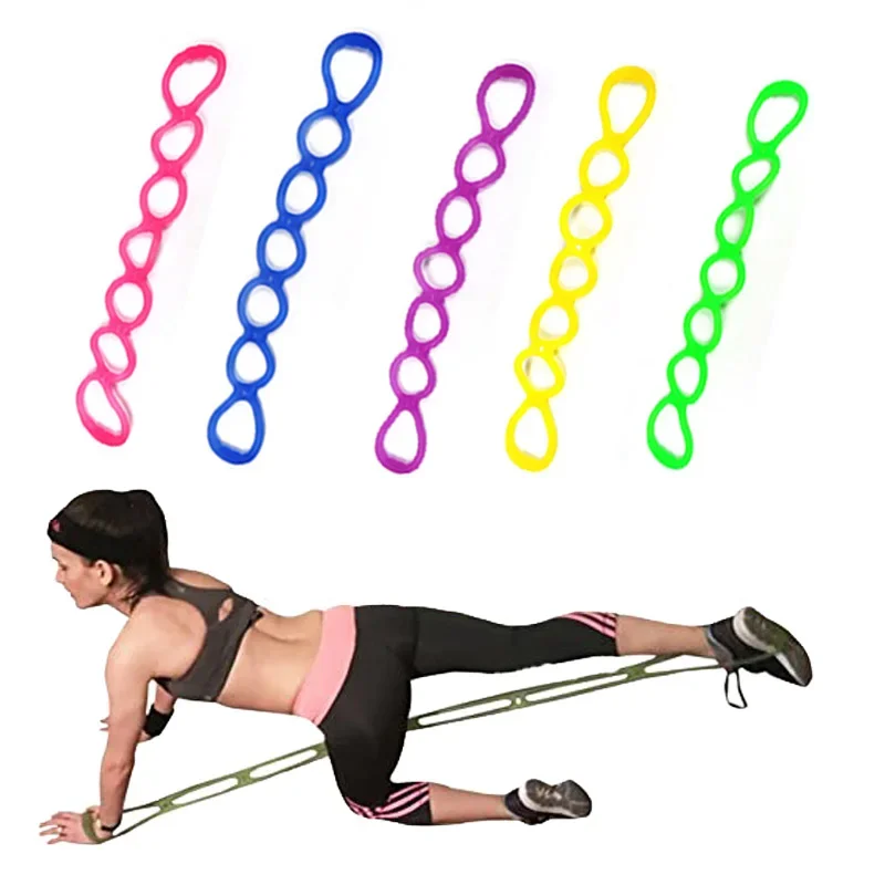 

Resistance Band Rubber 7 Holes Pilates Yoga Fitness Chest Expander Rope Workout Muscle Exercise Elastic Band Sport Gym Equipment