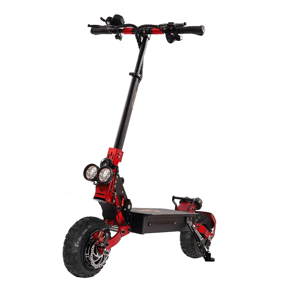 Drop shipping Bezior S2 Folding Electric Scooter 2400w Double Drive Motor 11 inch off road fat tire Electric Moped Scootercustom ready to ship folding electrical scooters 10 inch rear wheel motor drive 500w high quality electric scootercustom