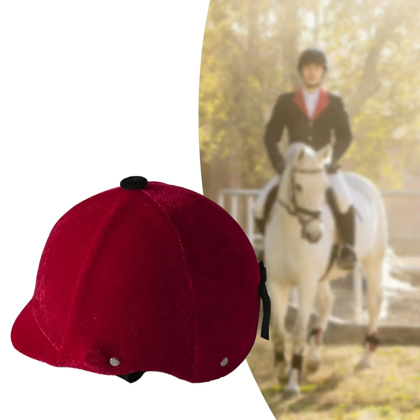 Horse Riding Helmet Professional Riding Cap Protective Gear Outdoor Sports Equestrian Hat Cap Adjustable Lightweight Equipment 6