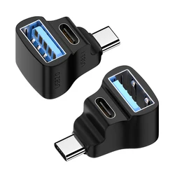 U-Shaped 180° USB-C Adapter with 20Gbps Fast Data Transfer and Charging Converter (1PCS PD 140W)