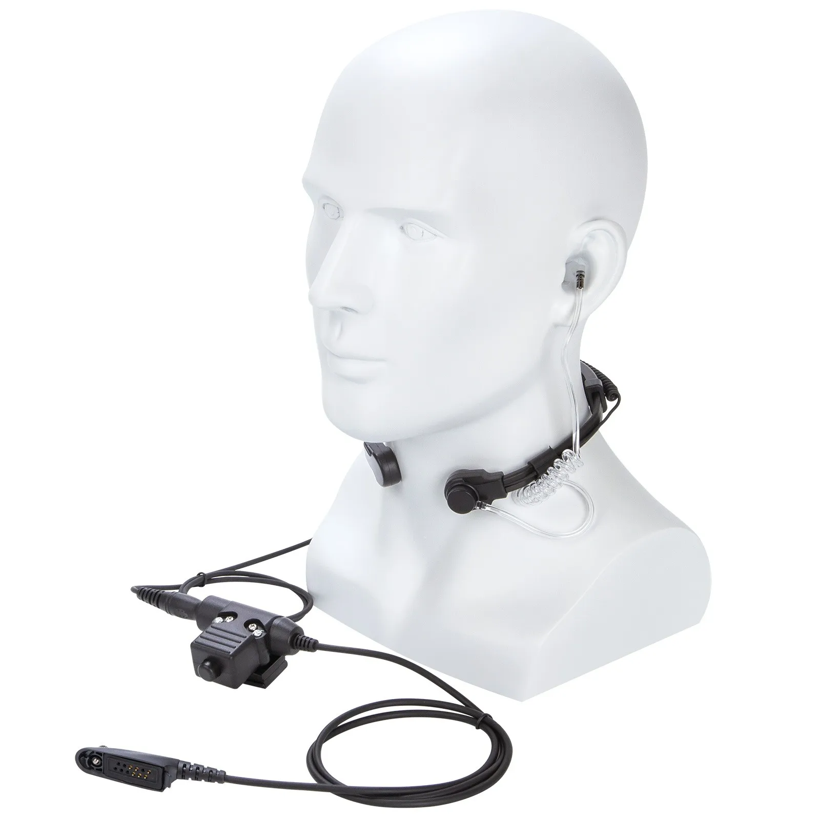 

U94 PTT+7.1mm Tactical Telescopic Throat Controlled Walkie Talkie Headset for MOTOROLA GP-338 GP340 380 PRO5150