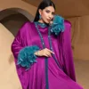 2Pcs Ramadan Dubai Kimono Open Abayas Diamonds Jalabiya Women Muslim Dress Eid Djellaba Turkey Kaftan Femme Robe Satin Vestidos