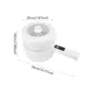 Electric Pot Noodles Cooker Frying Pan Nonstick Soup Pot Portable Multipurpose Ramen Cooker for Steak Soup Eggs Pasta Ramen 6