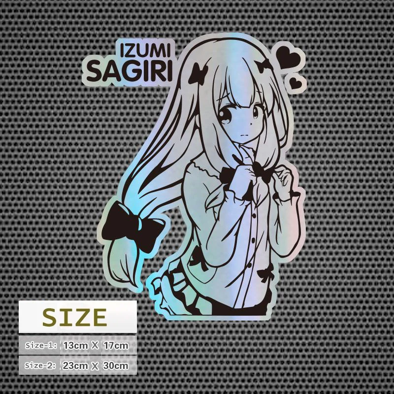 

Eromanga Sensei Shy Izumi Sagiri Любовь Сердце Длинные волосы сексуальные кавайные девушки искусственные наклейки светоотражающие лазерные наклейки детская игрушка
