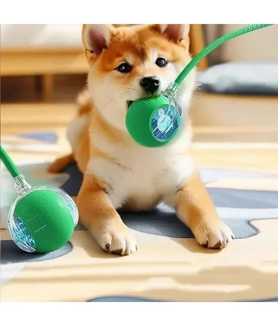 Cat Interactive Ball Toy, Automatic Rolling Ball with Tail, Rechargeable Smart Pet Interactive Toy, Intelligent Mouse for Cat 2