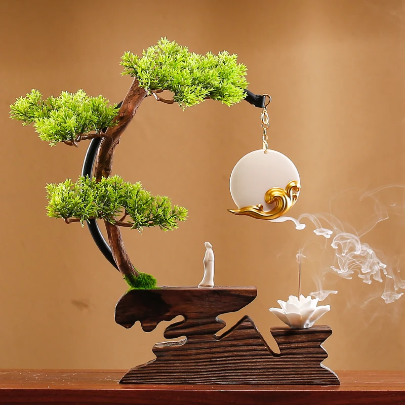 

Statue Agarwood Incense Burner Puffs Smoke Buddha Statue Vaporizer Lotus Incense Burner Scentsy Cascata De Incenso Home Decor