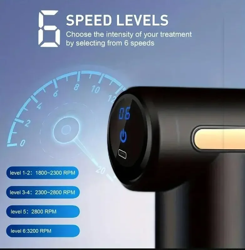 Μίνι USB hine Μυϊκή χαλάρωση με δονούμενη ράβδο μασάζ με εξοπλισμό Fiess, πιστόλι περιτονίας για αρπαγή λαιμού_voghion.com