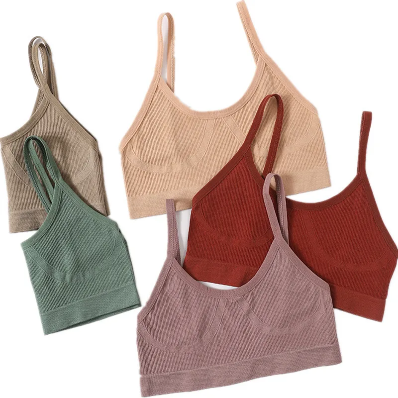 Sujetador Sin Costuras Y Sin Aros Para Mujer - Transpirable, Cómodo, Ideal Para Diario, Deporte Y Yoga - Pack 1/2 Piezas